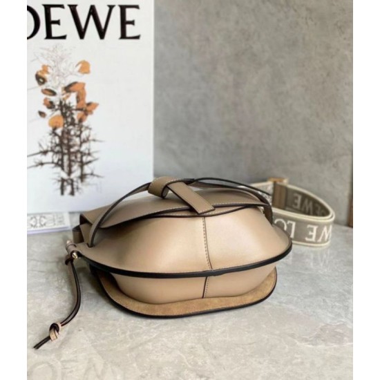 Replica Loewe Gate Small Bag Sand Calfskin and Jacquard Fake Loewe Gate Small Bag Sand Calfskin and Jacquard Replica