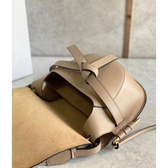 Replica Loewe Gate Small Bag Sand Calfskin and Jacquard Fake Loewe Gate Small Bag Sand Calfskin and Jacquard Replica