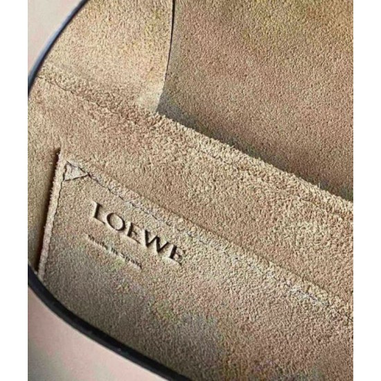 Replica Loewe Gate Small Bag Sand Calfskin and Jacquard Fake Loewe Gate Small Bag Sand Calfskin and Jacquard Replica