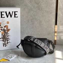 Fake Loewe Mini Gate Dual Bag Black Calfskin Replica