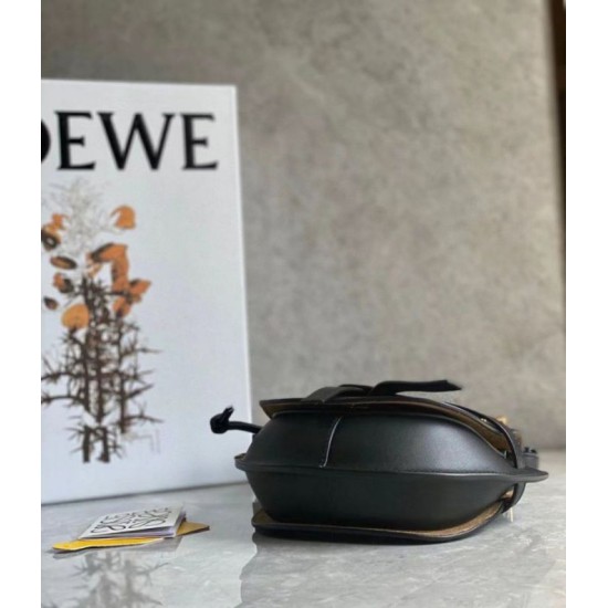 Fake Loewe Mini Gate Dual Bag Black Calfskin Replica Fake Loewe Mini Gate Dual Bag Black Calfskin Replica