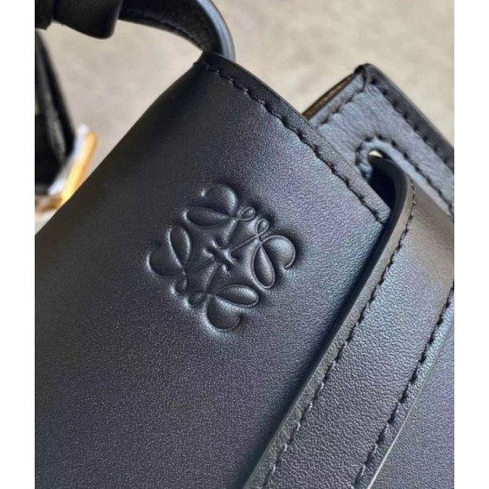 Fake Loewe Mini Gate Dual Bag Black Calfskin Replica Fake Loewe Mini Gate Dual Bag Black Calfskin Replica