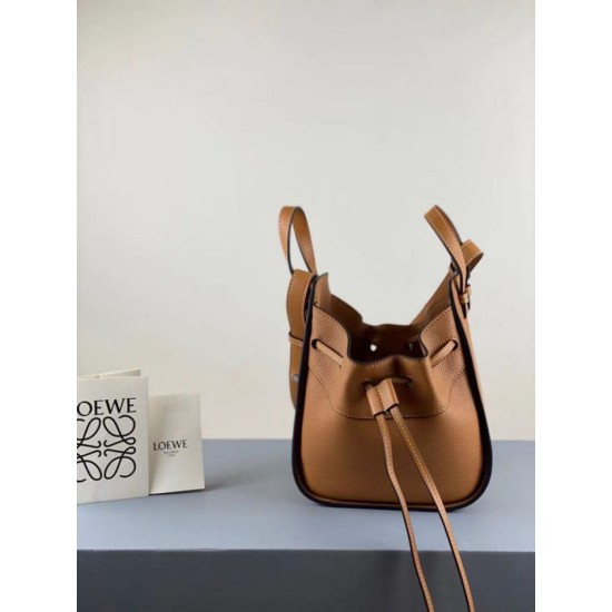 Replica Loewe Mini Hammock Drawstring Bag Brown Replica Loewe Mini Hammock Drawstring Bag Brown