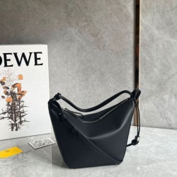 Replica Loewe Mini Hammock Hobo Bag Black Calfskin