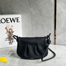 Replica Loewe Paseo Satchel Bag Black Nappa 