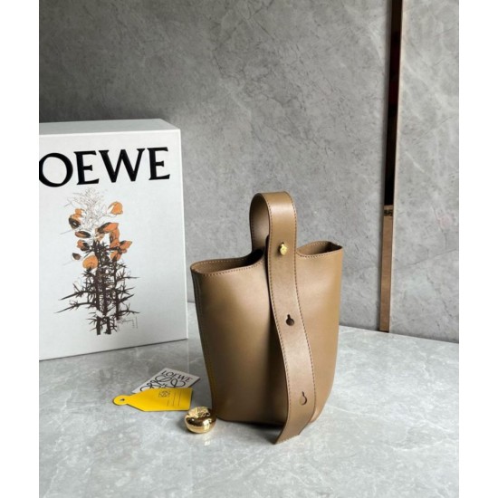 Replica Loewe Mini Pebble Bucket Bag Oak Calfskin Fake Loewe Mini Pebble Bucket Bag Oak Calfskin Replica