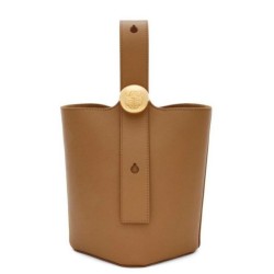 Fake Loewe Mini Pebble Bucket Bag Oak Calfskin Replica