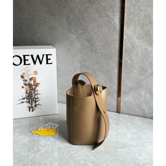 Replica Loewe Mini Pebble Bucket Bag Oak Calfskin Fake Loewe Mini Pebble Bucket Bag Oak Calfskin Replica