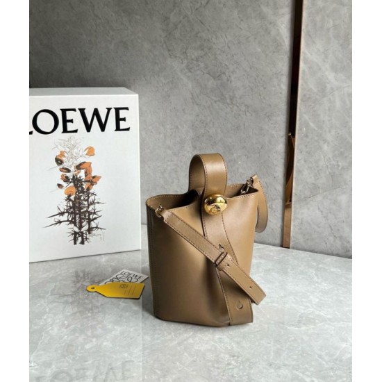 Replica Loewe Mini Pebble Bucket Bag Oak Calfskin Fake Loewe Mini Pebble Bucket Bag Oak Calfskin Replica
