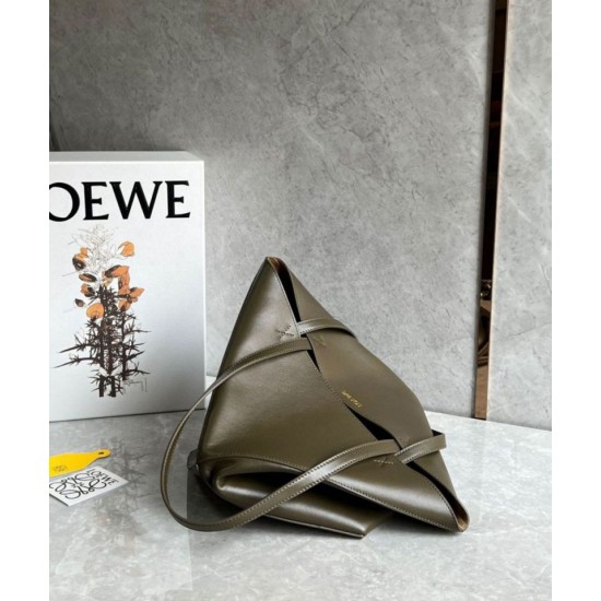 Replica Loewe Medium Puzzle Fold Tote Bag Dark Green Calfskin Replica Loewe Medium Puzzle Fold Tote Bag Dark Green Calfskin