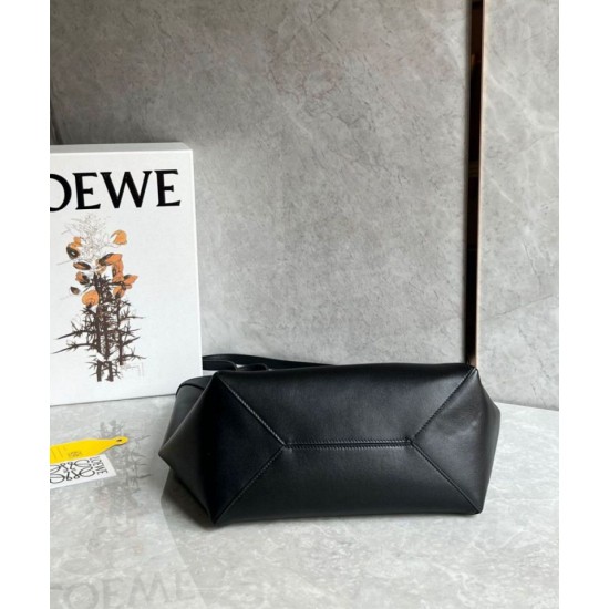 Replica Loewe Medium Puzzle Fold Tote Bag Black Calfskin Replica Loewe Medium Puzzle Fold Tote Bag Black Calfskin