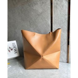 Replica Loewe Large Puzzle Fold Tote Bag Tan Calfskin Replica Loewe Large Puzzle Fold Tote Bag Tan Calfskin