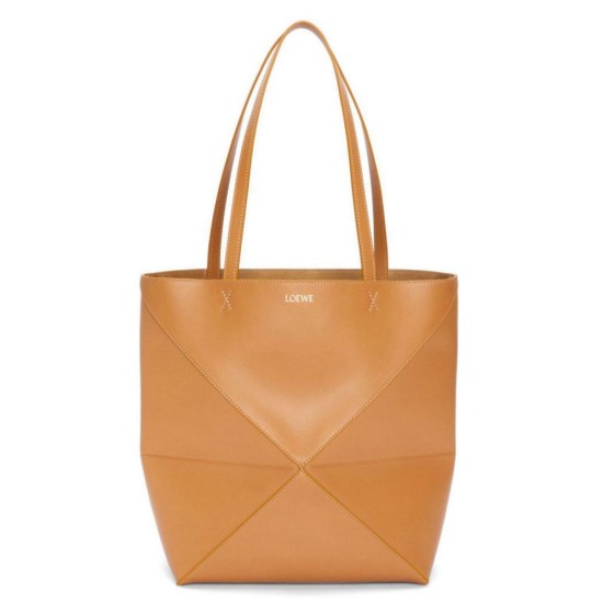 Replica Loewe Large Puzzle Fold Tote Bag Tan Calfskin Replica Loewe Large Puzzle Fold Tote Bag Tan Calfskin