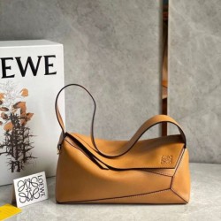 Replica Loewe Puzzle Hobo Bag Brown Nappa Calfskin