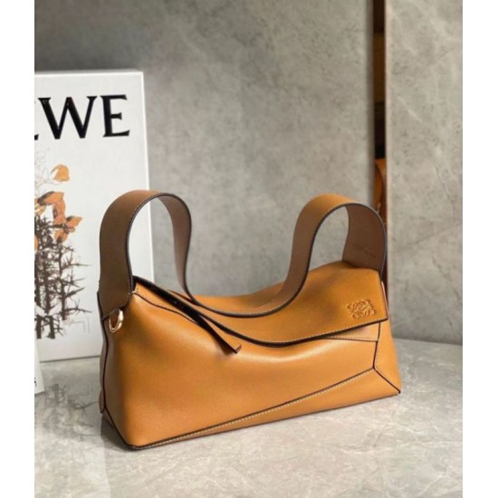 Replica Loewe Puzzle Hobo Bag Brown Nappa Calfskin Replica Loewe Puzzle Hobo Bag Brown Nappa Calfskin