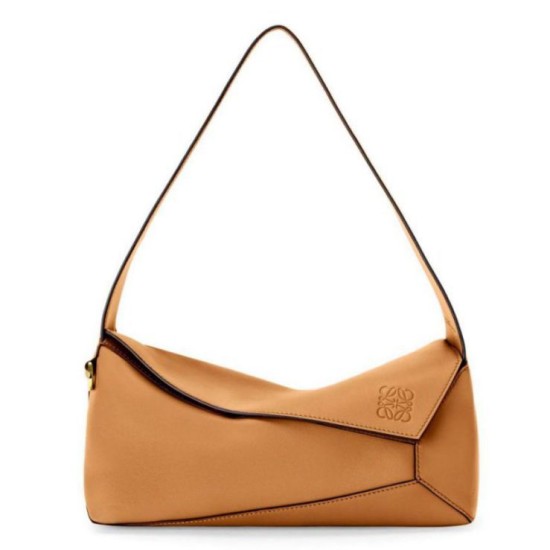 Replica Loewe Puzzle Hobo Bag Brown Nappa Calfskin Replica Loewe Puzzle Hobo Bag Brown Nappa Calfskin