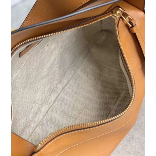 Replica Loewe Puzzle Hobo Bag Brown Nappa Calfskin Replica Loewe Puzzle Hobo Bag Brown Nappa Calfskin