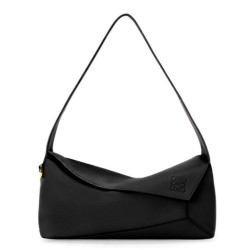 Replica Loewe Puzzle Hobo Bag Black Nappa Calfskin