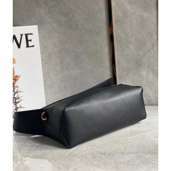 Replica Loewe Puzzle Hobo Bag Black Nappa Calfskin Replica Loewe Puzzle Hobo Bag Black Nappa Calfskin