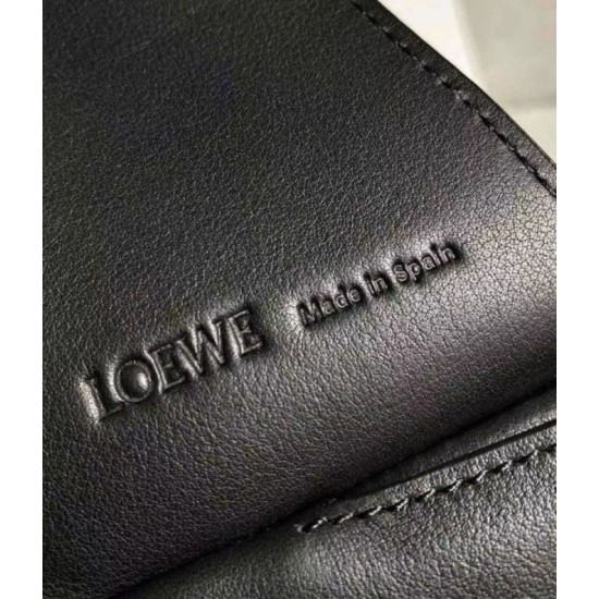 Replica Loewe Puzzle Hobo Bag Black Nappa Calfskin Replica Loewe Puzzle Hobo Bag Black Nappa Calfskin