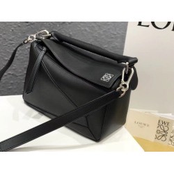Replica Loewe Small Puzzle Bag Black Calfskin Replica Loewe Small Puzzle Bag Black Calfskin