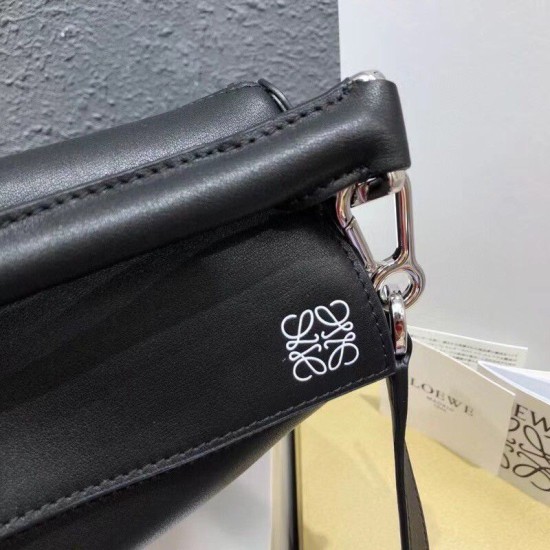 Replica Loewe Small Puzzle Bag Black Calfskin Replica Loewe Small Puzzle Bag Black Calfskin
