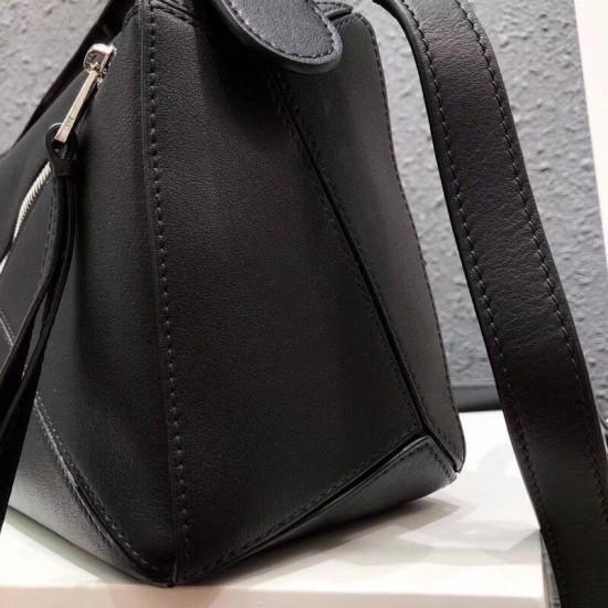 Replica Loewe Small Puzzle Bag Black Calfskin Replica Loewe Small Puzzle Bag Black Calfskin