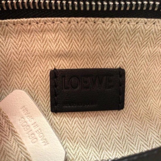 Replica Loewe Small Puzzle Bag Black Calfskin Replica Loewe Small Puzzle Bag Black Calfskin