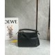 Replica Loewe Puzzle Small Bag Black Calfskin with Woven Handle Fake Loewe Puzzle Small Bag Black Calfskin with Woven Handle Replica