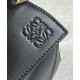 Replica Loewe Puzzle Small Bag Black Calfskin with Woven Handle Fake Loewe Puzzle Small Bag Black Calfskin with Woven Handle Replica