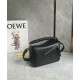 Replica Loewe Puzzle Small Bag Black Calfskin with Woven Handle Fake Loewe Puzzle Small Bag Black Calfskin with Woven Handle Replica