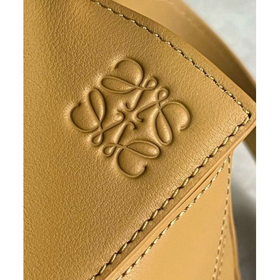 Replica Loewe Puzzle Small Bag Sahara Calfskin with Woven Handle Replica Loewe Puzzle Small Bag Sahara Calfskin with Woven Handle