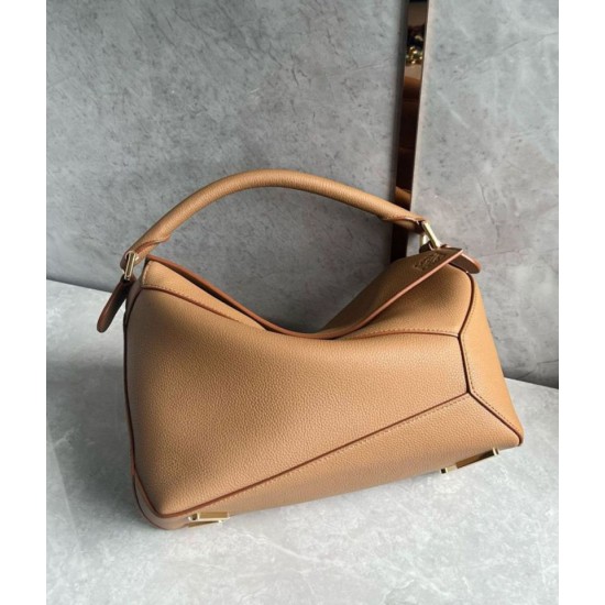 Replica Loewe Puzzle Medium Bag Toffee Grained Calfskin Fake Loewe Puzzle Medium Bag Toffee Grained Calfskin Replica