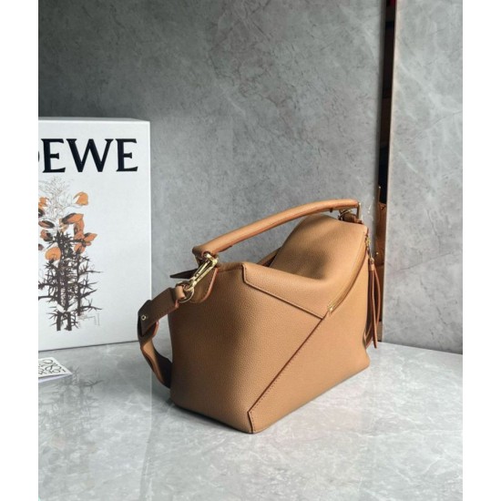 Replica Loewe Puzzle Medium Bag Toffee Grained Calfskin Fake Loewe Puzzle Medium Bag Toffee Grained Calfskin Replica