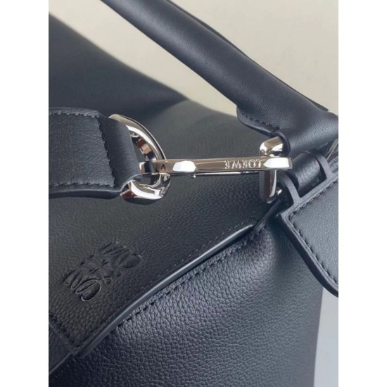Fake Loewe Large Puzzle Bag Black Grained Replica Fake Loewe Large Puzzle Bag Black Grained Replica