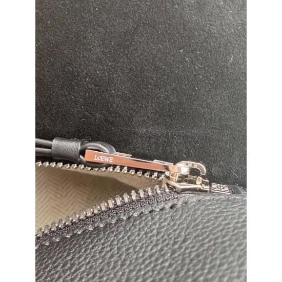 Fake Loewe Large Puzzle Bag Black Grained Replica Fake Loewe Large Puzzle Bag Black Grained Replica