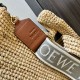 Replica Loewe Slit Tote Bag Raffia and Calfskin Replica Loewe Slit Tote Bag Raffia and Calfskin
