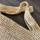 Replica Loewe Slit Tote Bag Raffia and Calfskin Replica Loewe Slit Tote Bag Raffia and Calfskin