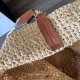 Replica Loewe Slit Tote Bag Raffia and Calfskin Replica Loewe Slit Tote Bag Raffia and Calfskin