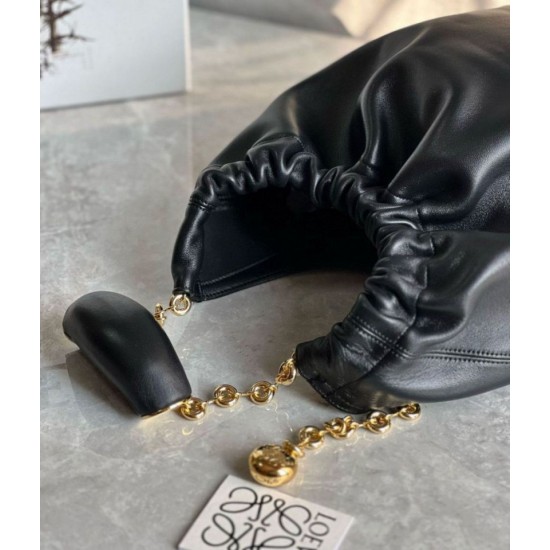 Replica Loewe Small Squeeze Bag Black Nappa Lambskin Fake Loewe Small Squeeze Bag Black Nappa Lambskin Replica