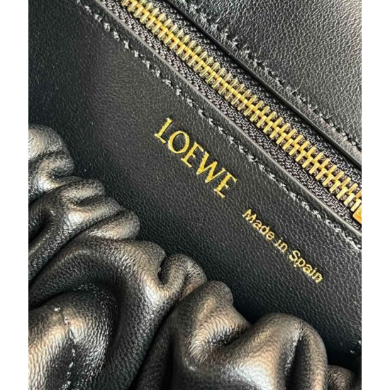 Replica Loewe Small Squeeze Bag Black Nappa Lambskin Fake Loewe Small Squeeze Bag Black Nappa Lambskin Replica