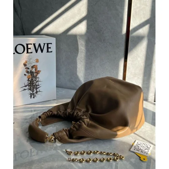 Fake Loewe Medium Squeeze Bag Brown Nappa Lambskin Replica Replica Loewe Medium Squeeze Bag Brown Nappa Lambskin
