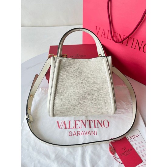 Replica Valentino Alltime Small Bag White Grained Calfskin Replica Valentino Alltime Small Bag White Grained Calfskin