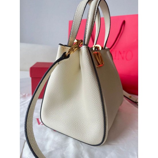 Replica Valentino Alltime Small Bag White Grained Calfskin Replica Valentino Alltime Small Bag White Grained Calfskin