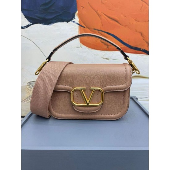 Replica Valentino Alltime Shoulder Bag Beige Grained Replica Valentino Alltime Shoulder Bag Beige Grained
