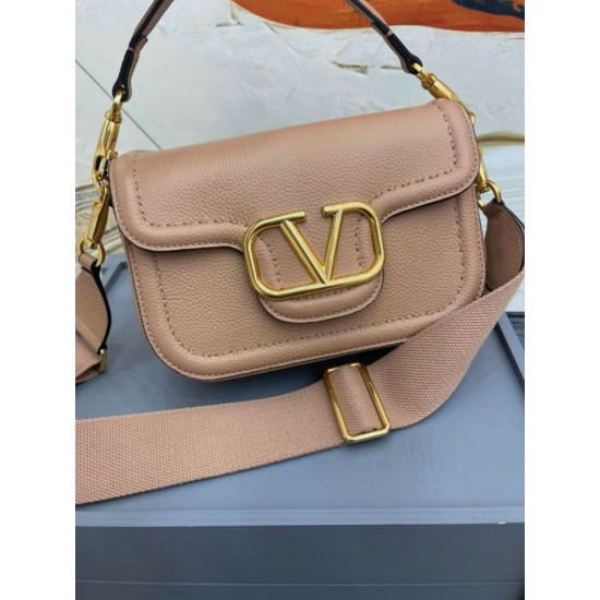 Replica Valentino Alltime Shoulder Bag Beige Grained Replica Valentino Alltime Shoulder Bag Beige Grained