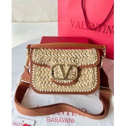 Replica Valentino Alltime Shoulder Bag Natural Raffia Fake Valentino Alltime Shoulder Bag Natural Raffia Replica