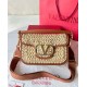 Replica Valentino Alltime Shoulder Bag Natural Raffia Fake Valentino Alltime Shoulder Bag Natural Raffia Replica