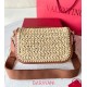 Replica Valentino Alltime Shoulder Bag Natural Raffia Fake Valentino Alltime Shoulder Bag Natural Raffia Replica