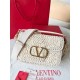 Replica Valentino Alltime Shoulder Bag White Raffia Replica Valentino Alltime Shoulder Bag White Raffia